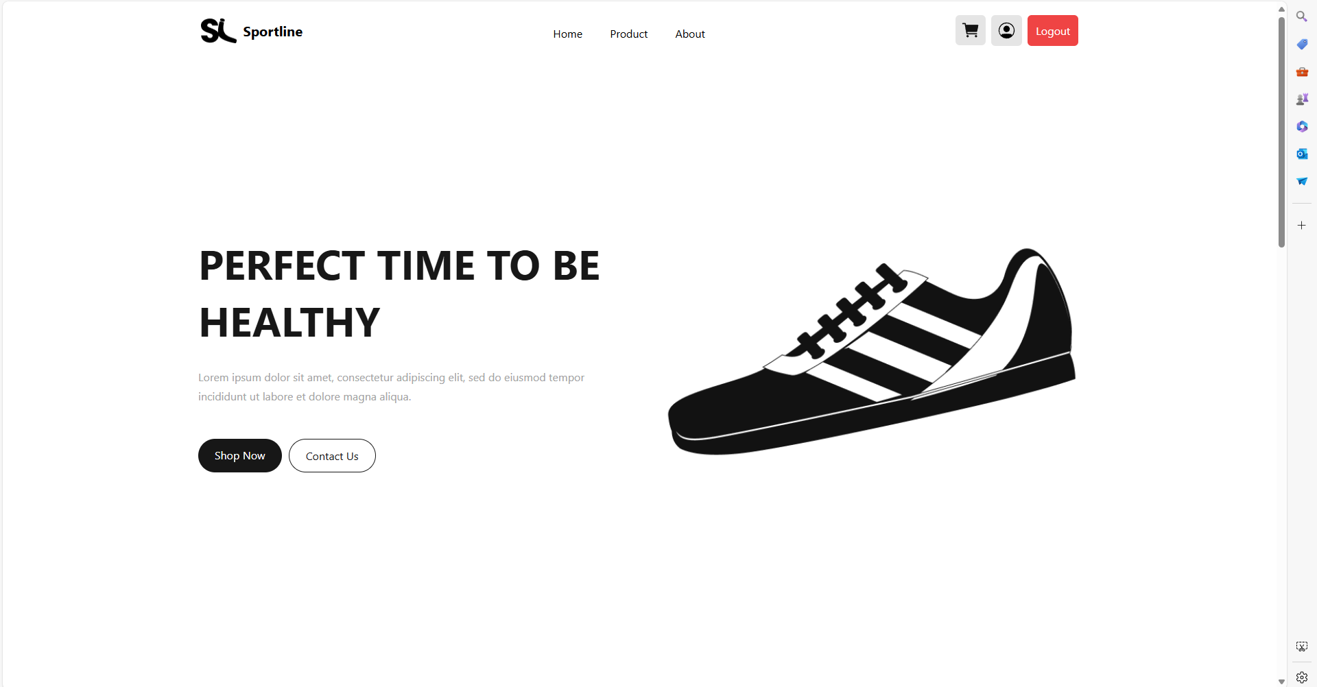 Website Company Profile Screenshot